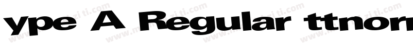 ype A Regular ttnorm字体转换